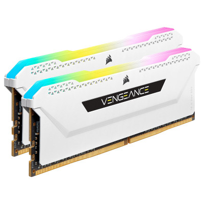 Corsair Vengeance RGB PRO  16 Go (2 x 8 Go) DDR4 3200 MHz CL16 - Blanc