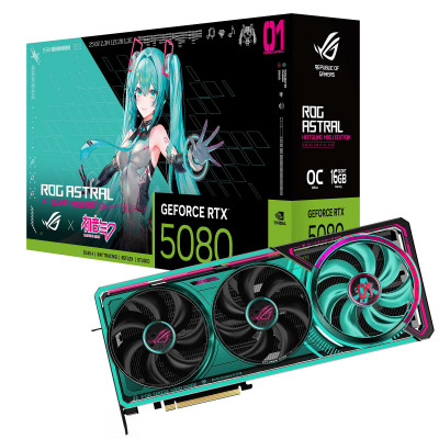 ASUS ROG Astral GeForce RTX 5080 16GB GDDR7 OC Hatsune Miku Edition